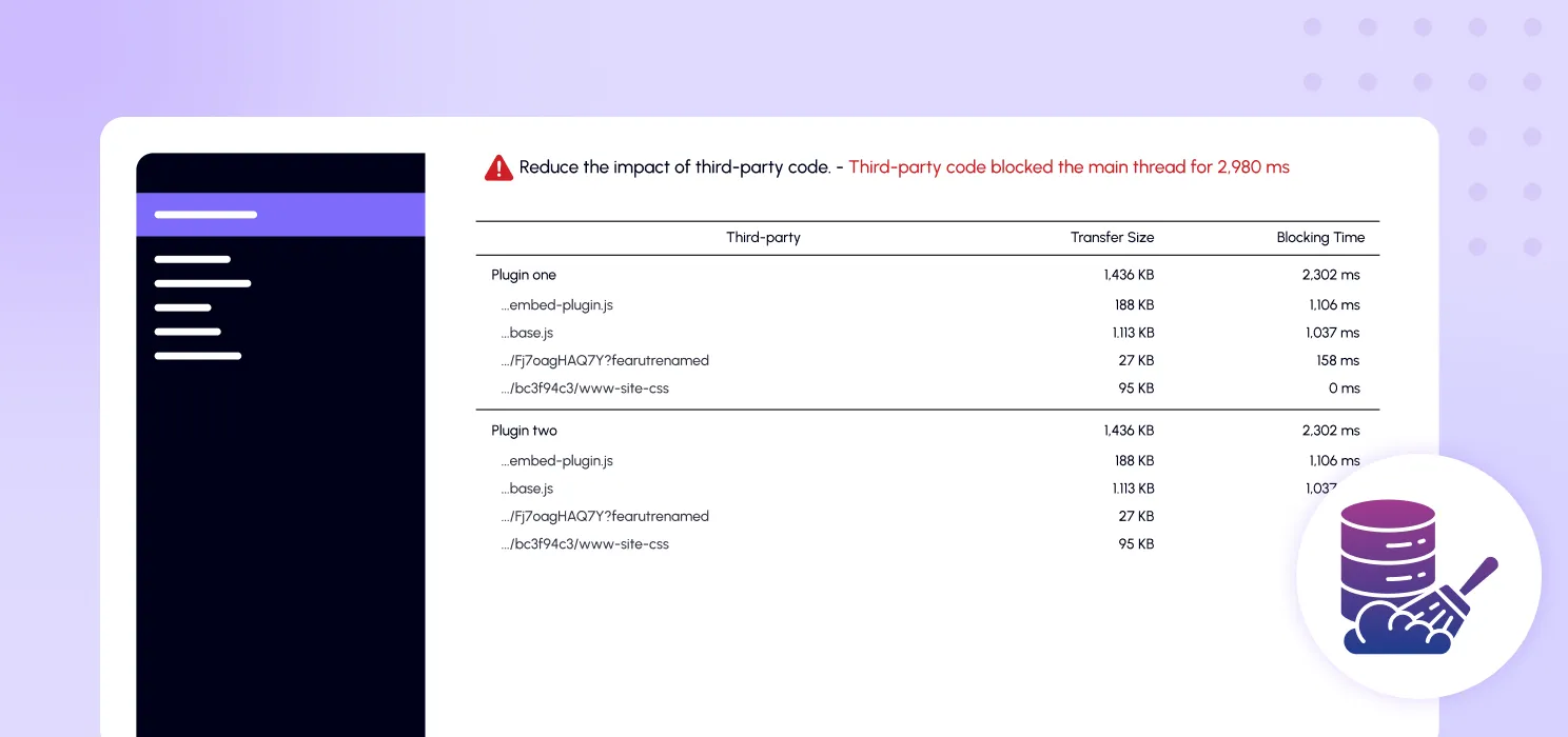 Clean up plugins and third-party scripts