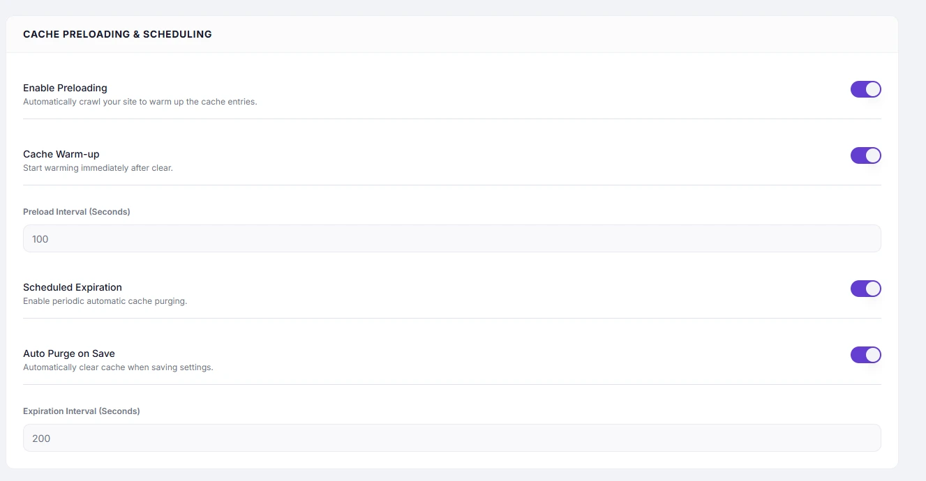 Cache Preloading