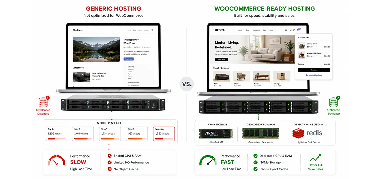 Get hosting thats actually built for WooCommerce