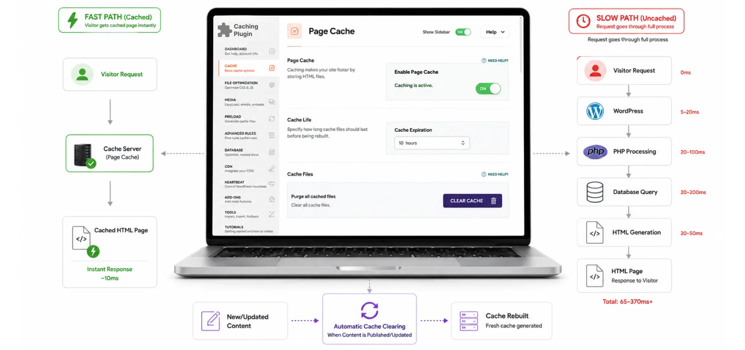 Set up full-page caching properly
