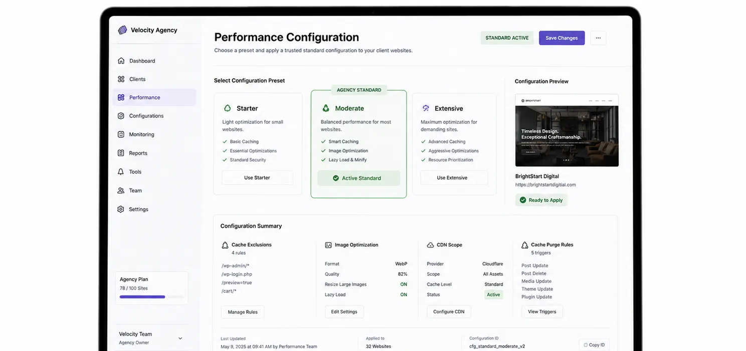 Step 3 Build a standard configuration