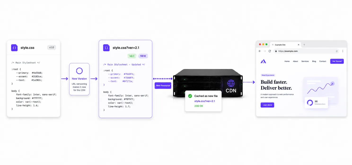Step 8 Use cache-busting for assets