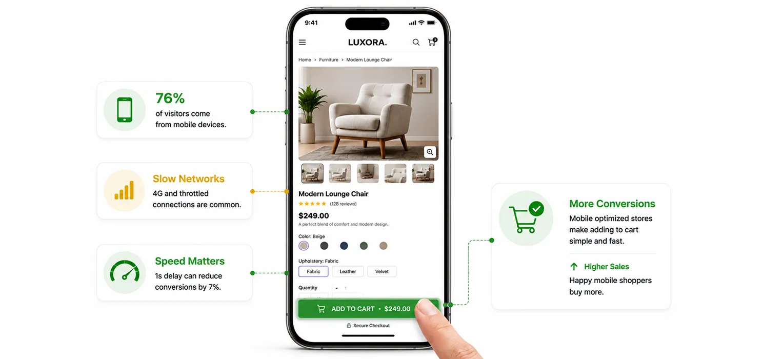 Take mobile seriously since it is probably most of your traffic