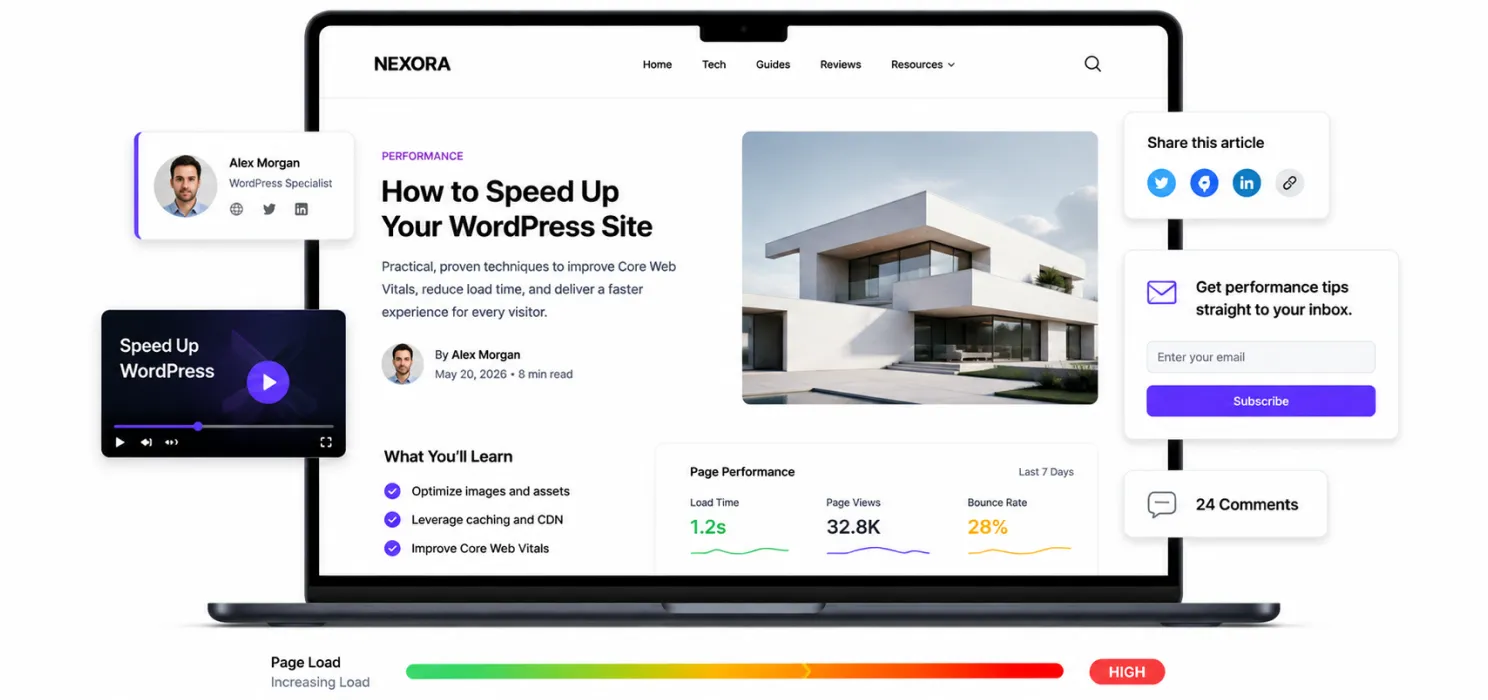 Why blogs and portfolios have different speed problems