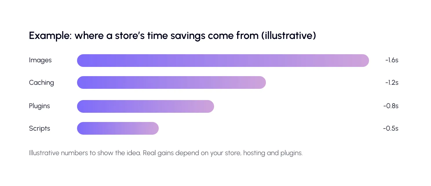 Example - where a store’s time savings come from